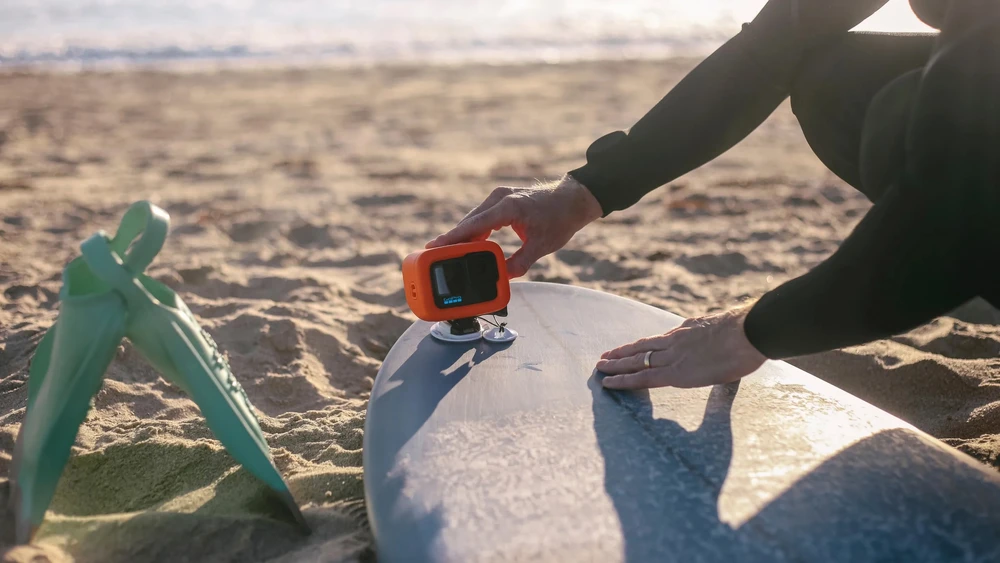GoPro tvirtinimo ant burlenčių laikikliai