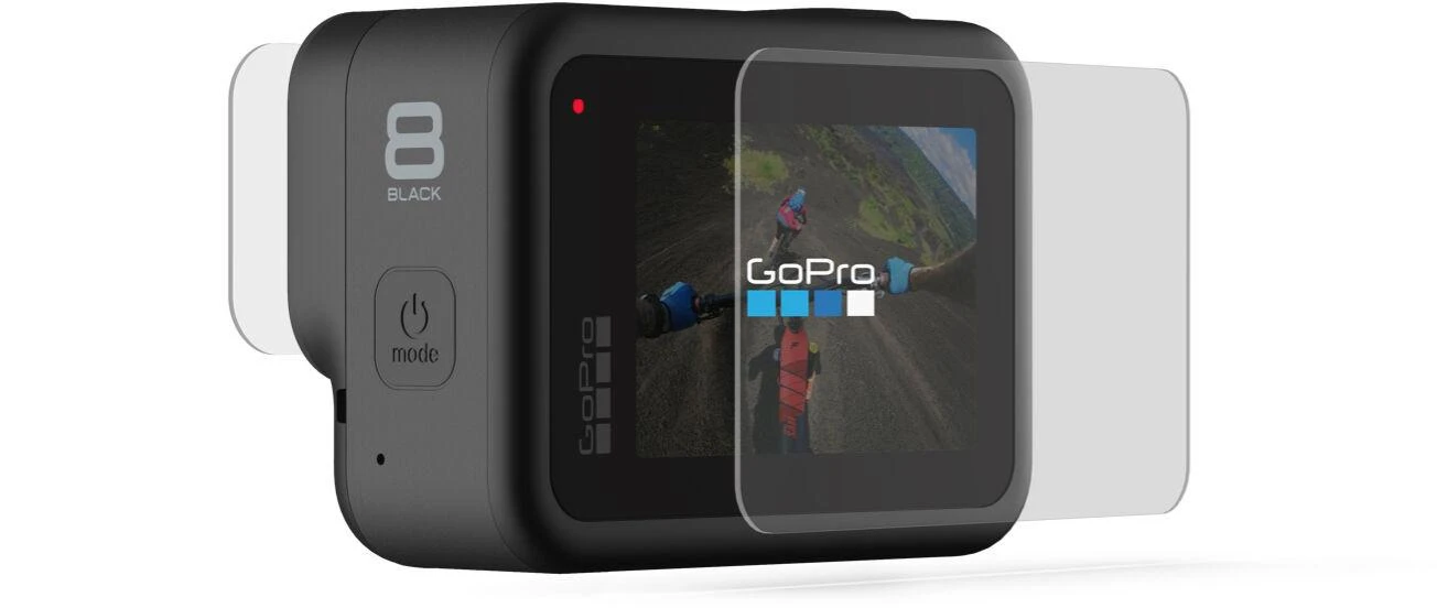 Apsauginiai GoPro HERO8 ekrano ir objektyvo stikliukai, 4 vnt.