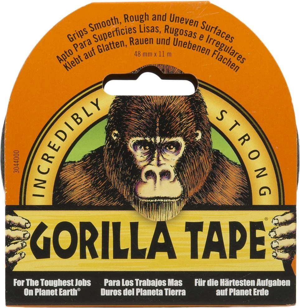 Gorilla Tape izoliacinė juosta juoda 4.77cm × 11m