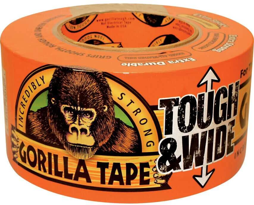 Gorilla Tape Tough & Wide izoliacinė juosta juoda 7.31cm × 27m