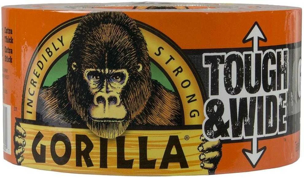 Gorilla Tape Tough & Wide izoliacinė juosta juoda 7.31cm × 27m