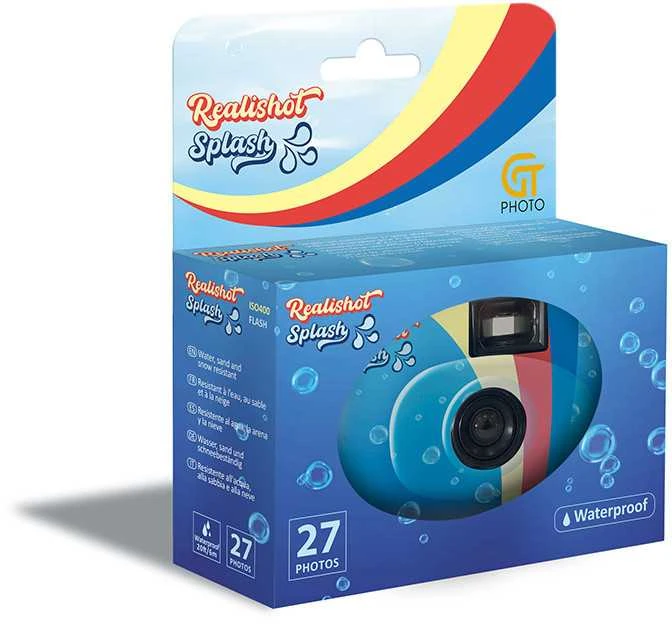 Vienkartinis GT Photo fotoaparatas Realishot Splash Atsparus vandeniui 400/27