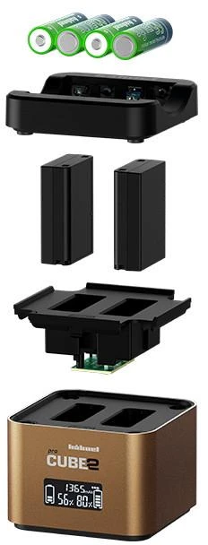 Hähnel įkroviklis ProCube 2 Twin Olympus