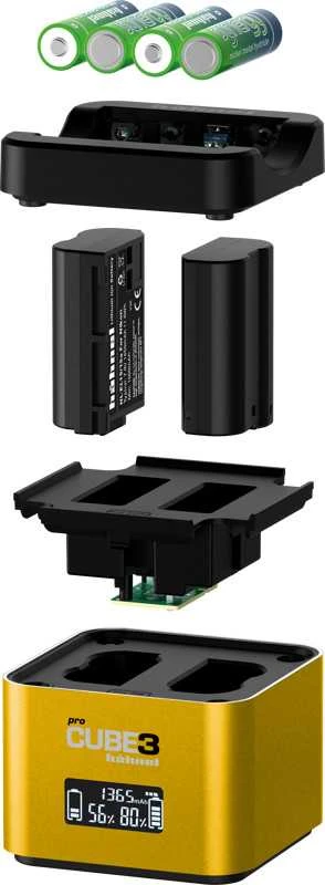 Įkroviklis do aparatu Hahnel H�hnel ProCube 3 Twin Charger Nikon