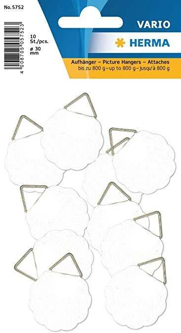 Nuotraukų rėmelis HERMA pakabos 30 mm vandenyje tirpios, su guma, 10 vnt. lipnios etiketės