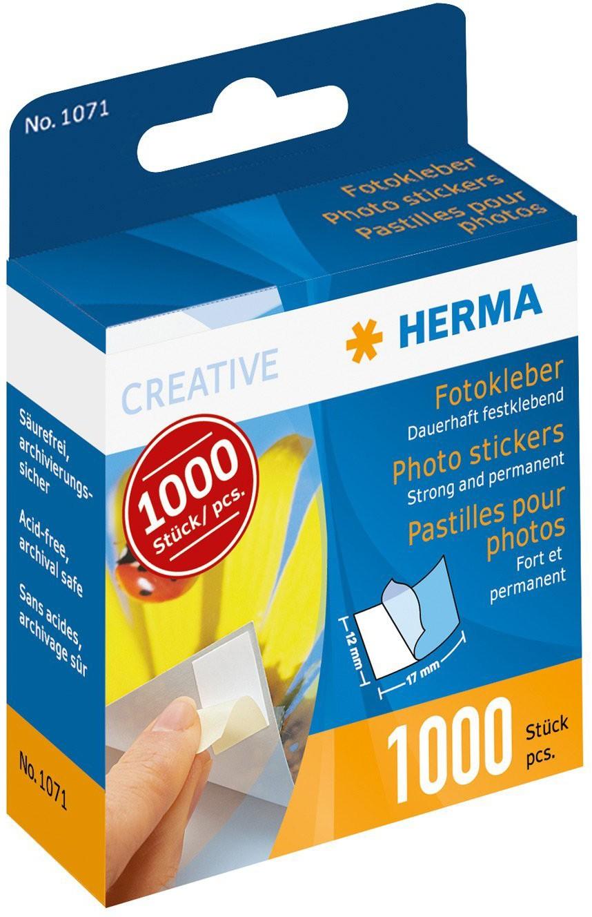 HERMA 4008705010719 kamputis nuotraukai Balta 1000 vnt