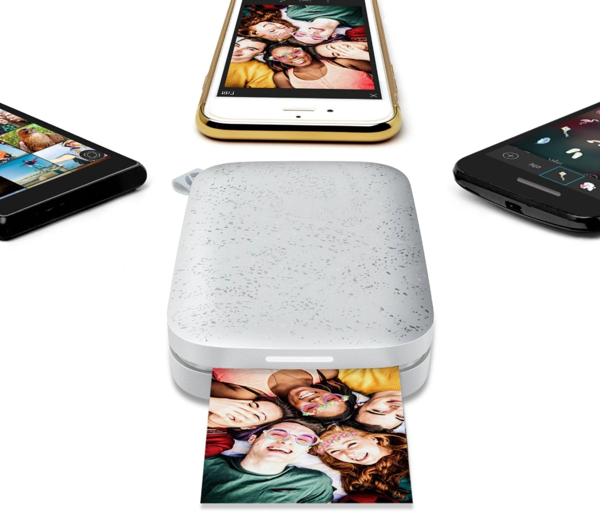 Hewlett Packard (HP) Spausdintuvas HP Sprocket mobiler Sofortbilddrucker baltas