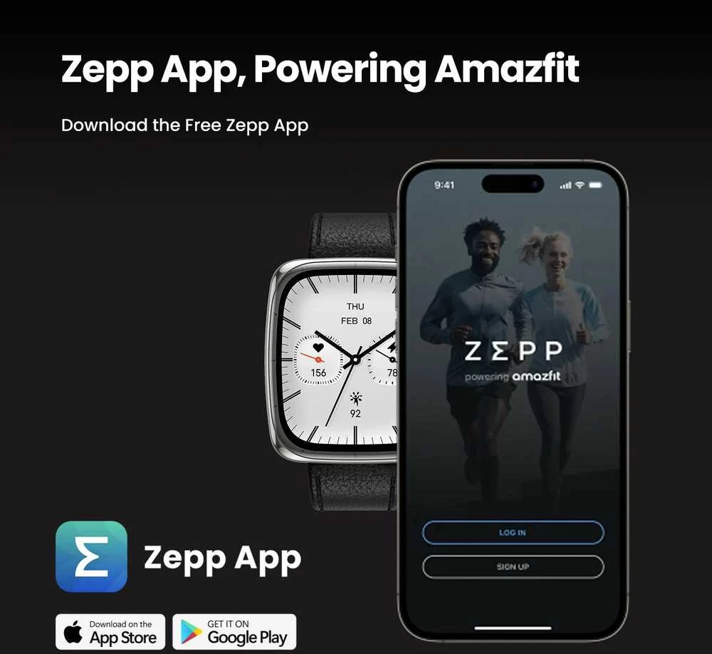 Išmanusis laikrodis Amazfit Active 2 Square, Juodas, su papildomu oranžiniu dirželiu