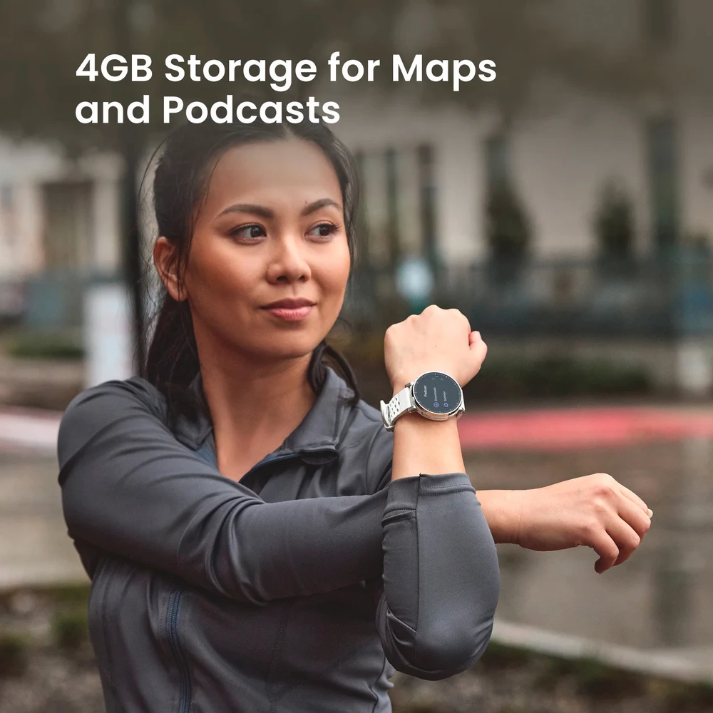 Išmanusis laikrodis Amazfit Active 3 Premium NFC Apex Sidabrinis