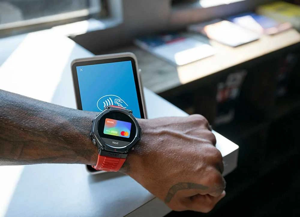 Išmanusis laikrodis Amazfit T-Rex 3, Nerudijančio plieno korpusas su rudos spalvos silikoniniu dirželiu