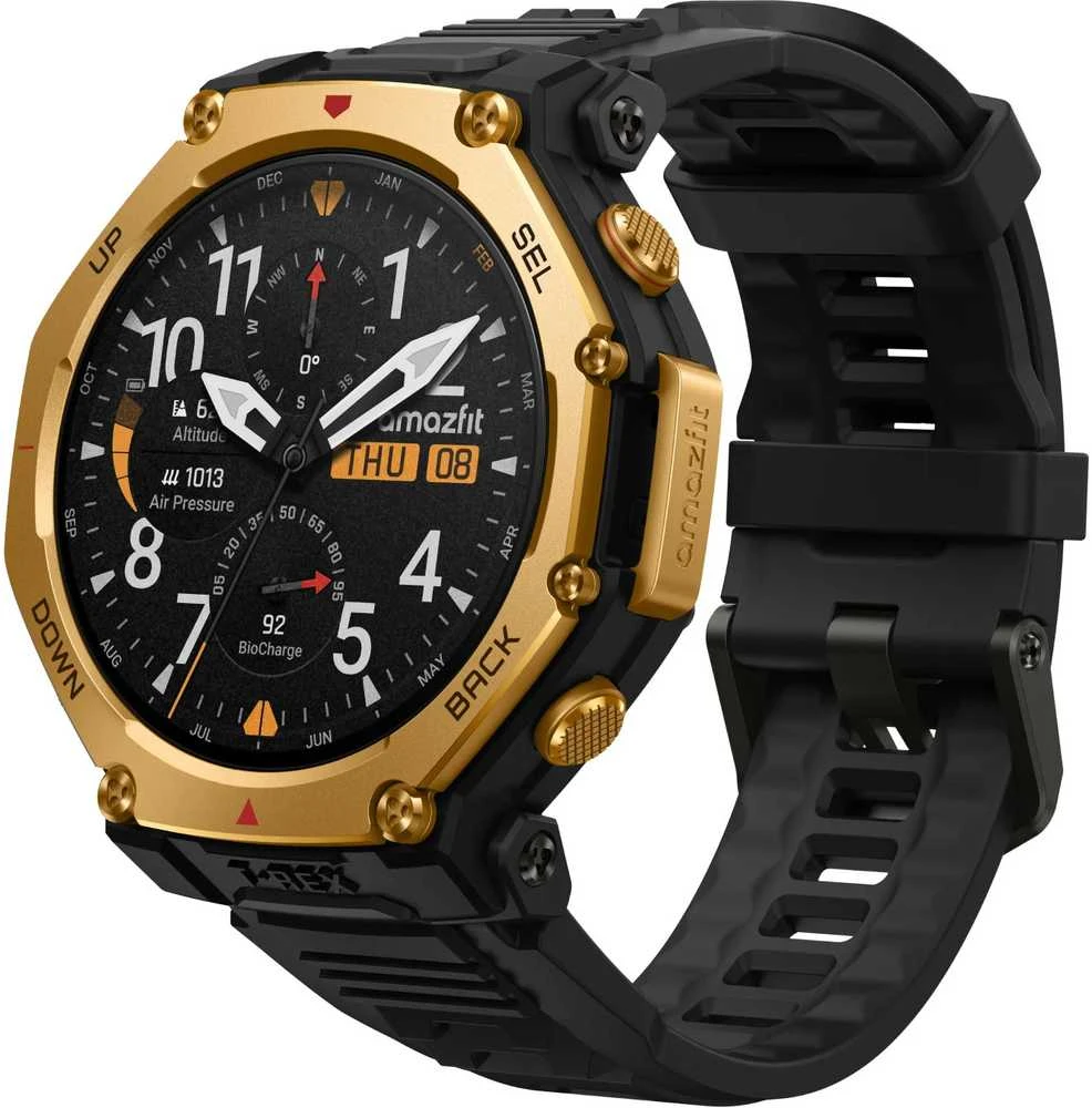 Išmanusis laikrodis „Amazfit T-Rex 3 Pro“, 3,81 cm (1,5 colio), AMOLED, lietimui jautrus ekranas, „Wi-Fi“, GPS (palydovinis), 52 g