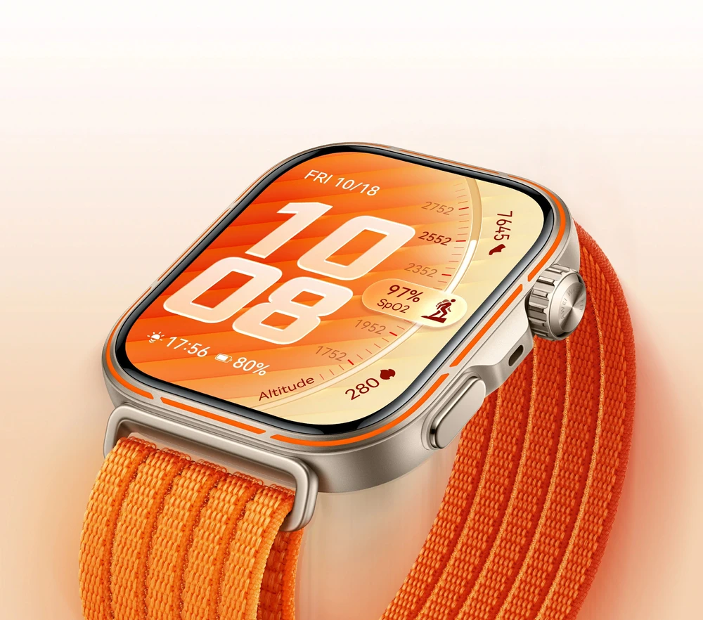 HUAWEI WATCH FIT 5 Pro Gradient Orange Nylon Strap