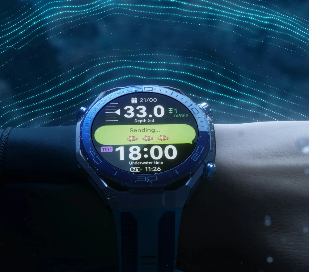 HUAWEI WATCH Ultimate 2 Blue Dual-color Fluoroelastomer Strap