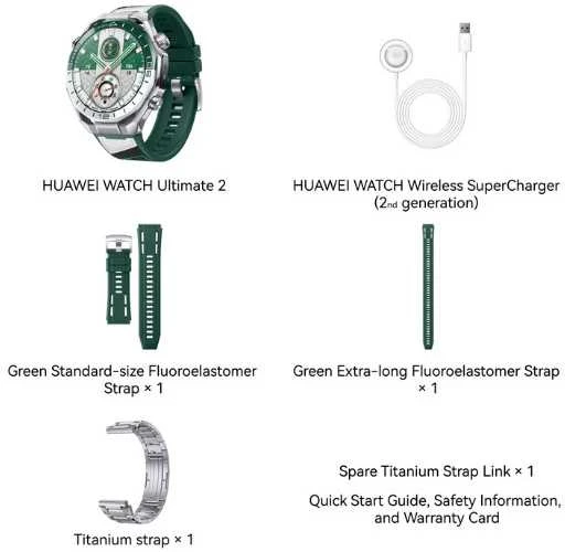 HUAWEI WATCH Ultimate 2 Green Dual-color Composite Strap