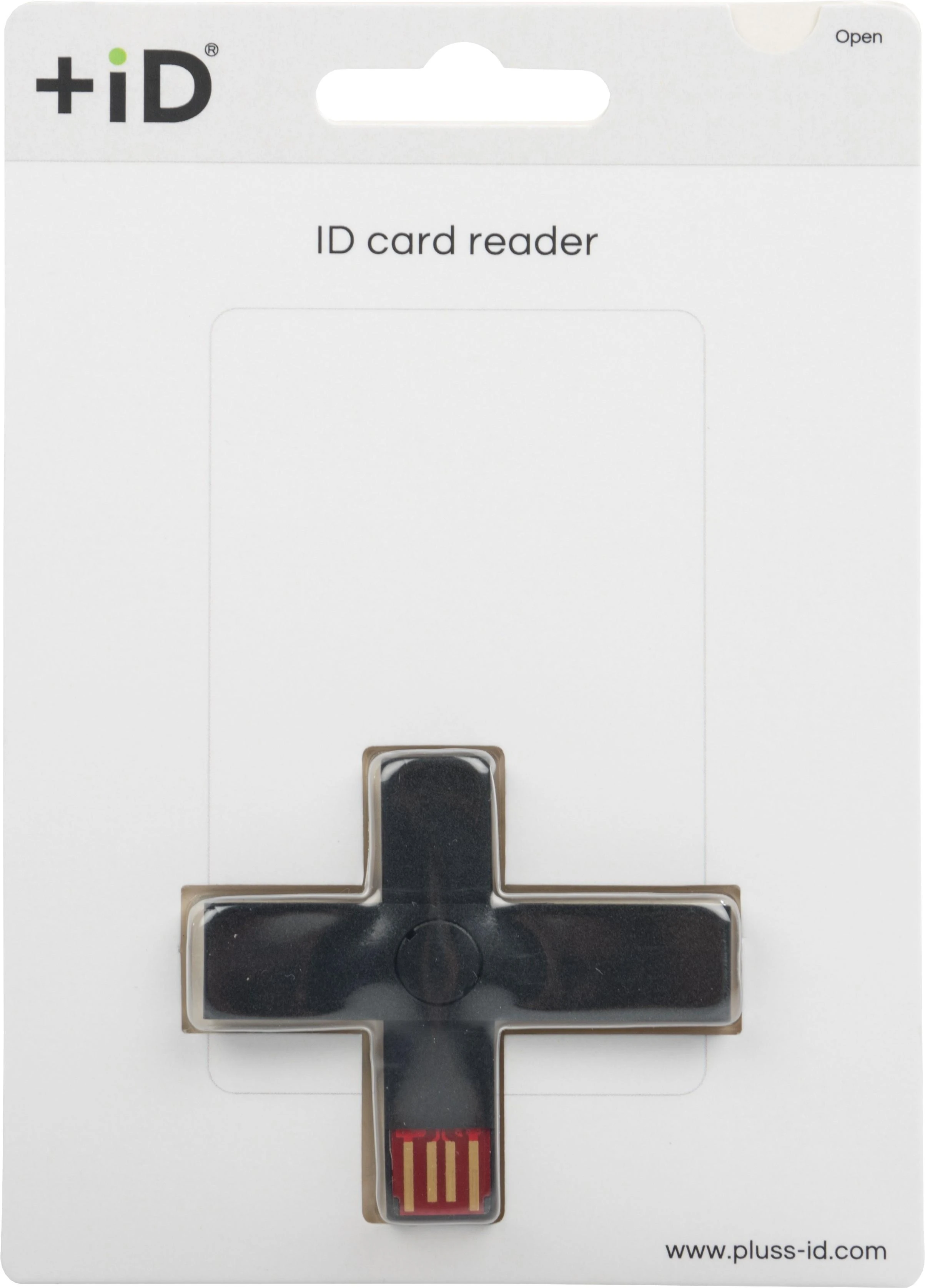 Pluss Id +ID Smart Card Reader juodas, BLISTER