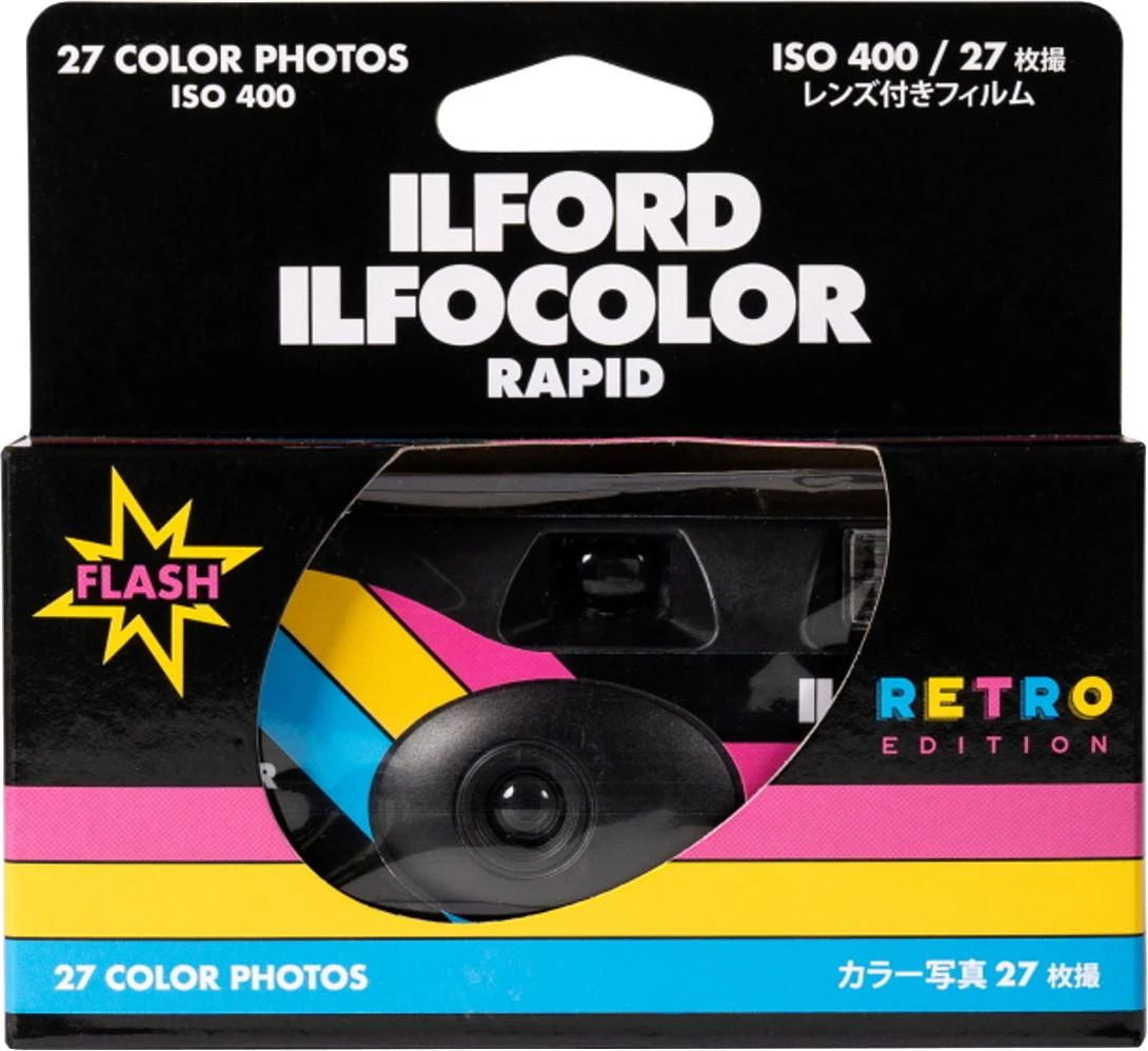 Ilford Ilfocolor Rapid Retro vienkartinis fotoaparatas 27 exp