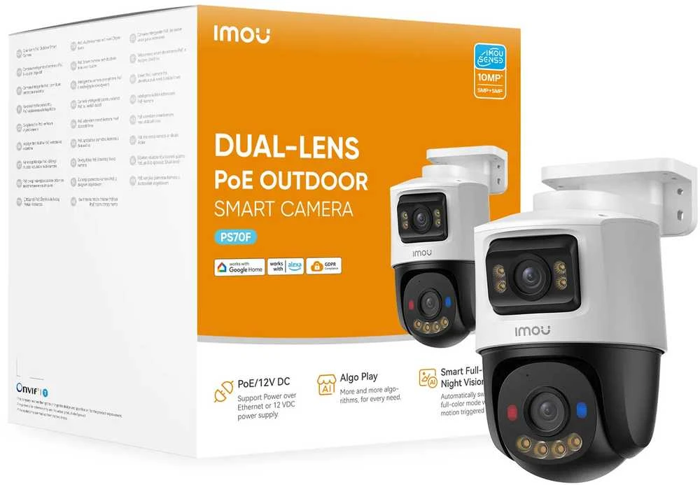 IMOU IP kamera PoE IPC-PS70FP-10M0 10MP (5MP+5MP) dviguba PT kamera