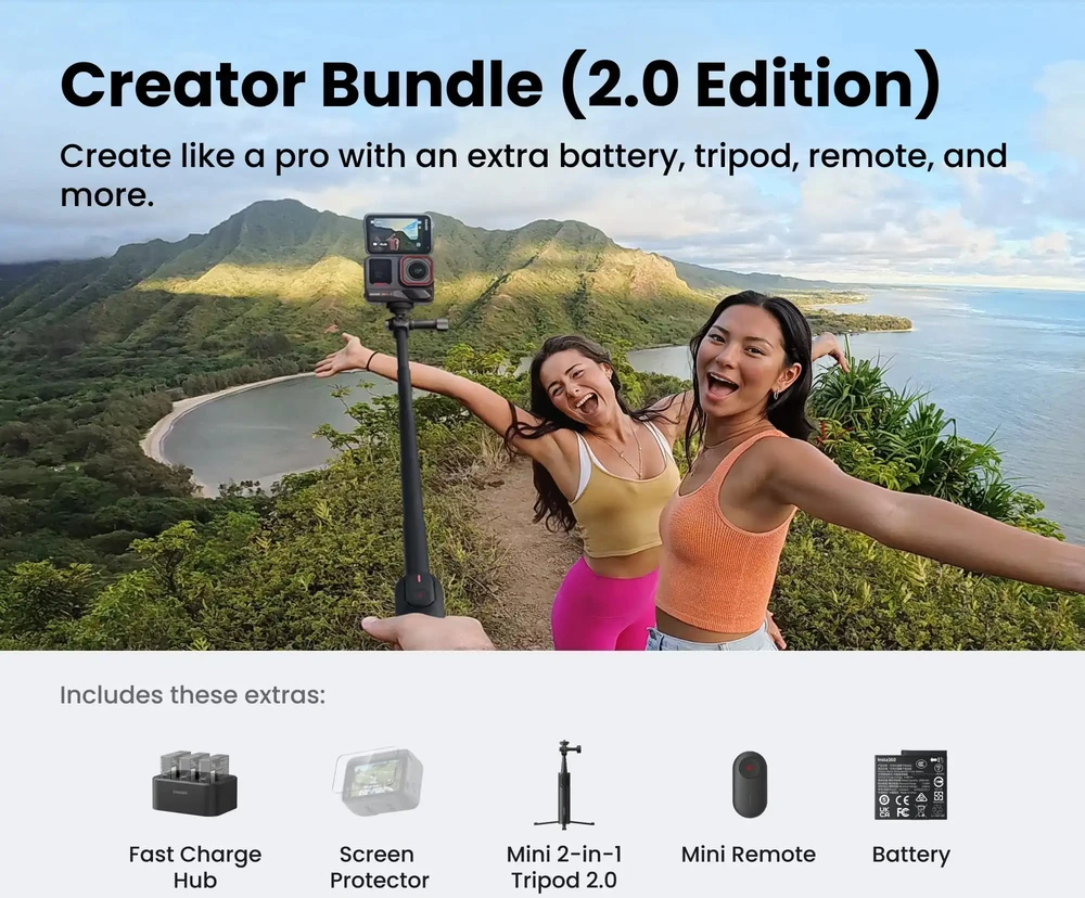 Veiksmo kameros rinkinys Insta360 Ace Pro 2 Creator Bundle 2.0