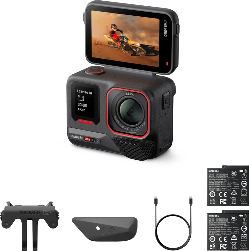 „Insta360 Ace Pro 2“ veiksmo kameros dviejų baterijų rinkinys