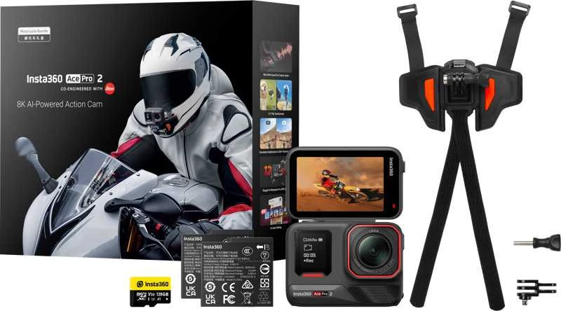 „Insta360 Ace Pro 2“ veiksmo kamera motociklams