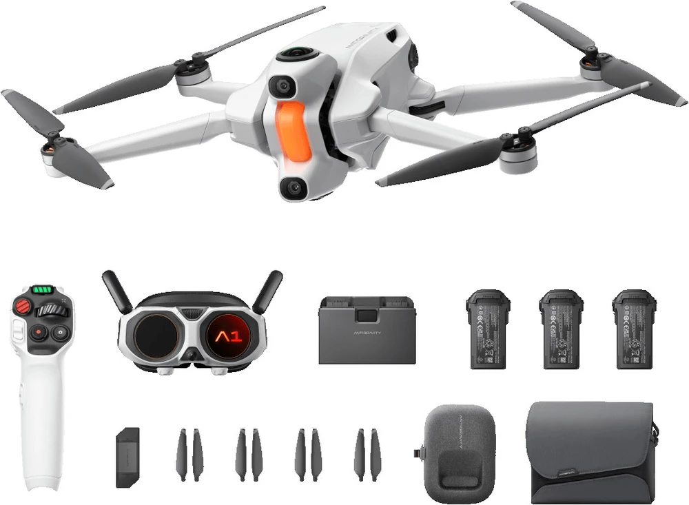 Insta360 „Antigravity“ – A1 dronas – 8K 360 – „Infinity“ paketas – pirmasis pasaulyje 360 ​​laipsnių dronas