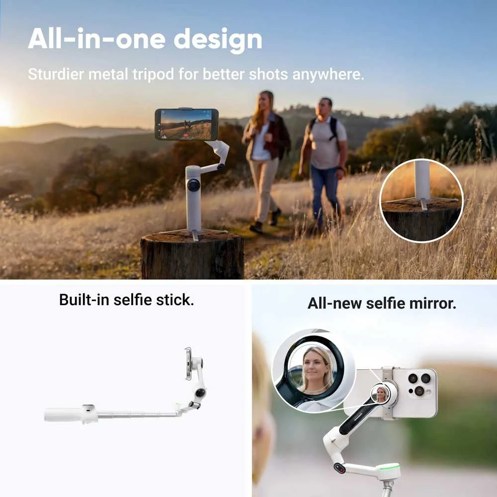 Insta360 Flow 2 Pro balta