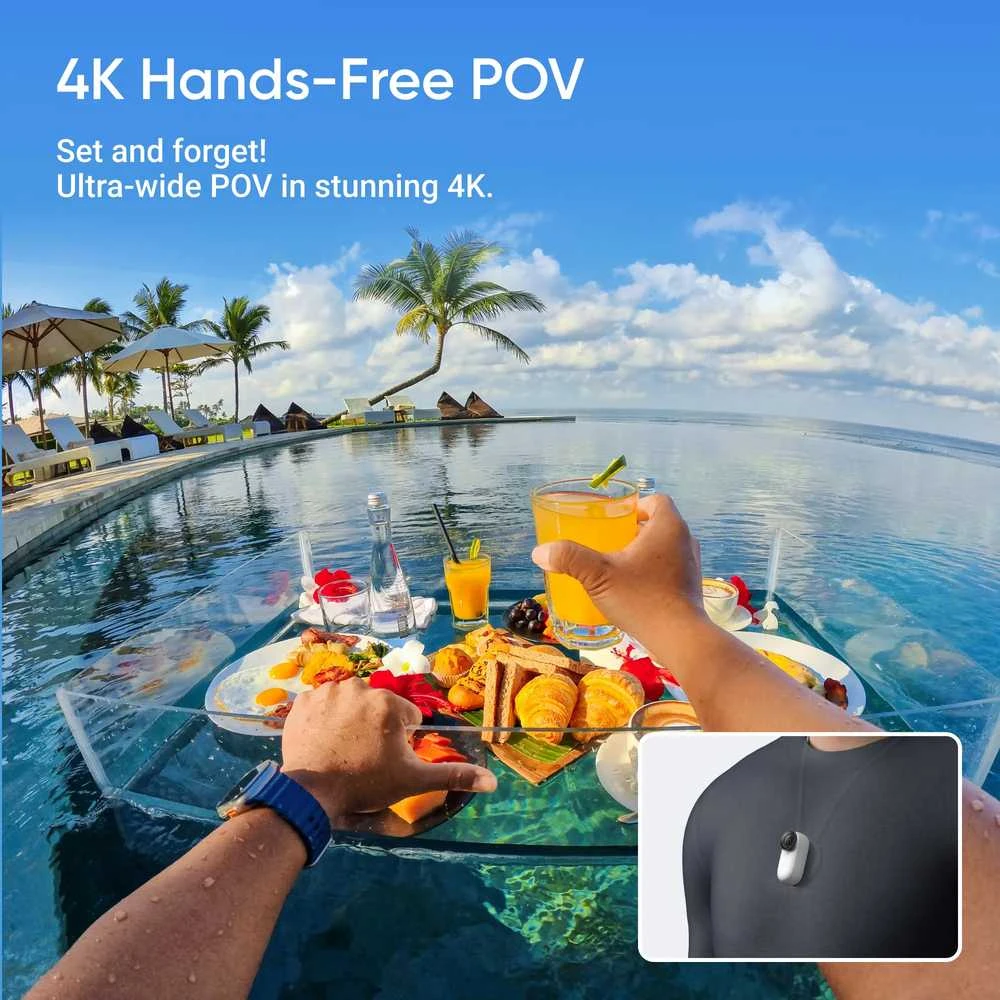 Insta360 GO 3S Standard Bundle Midnight Juodas 128 GB