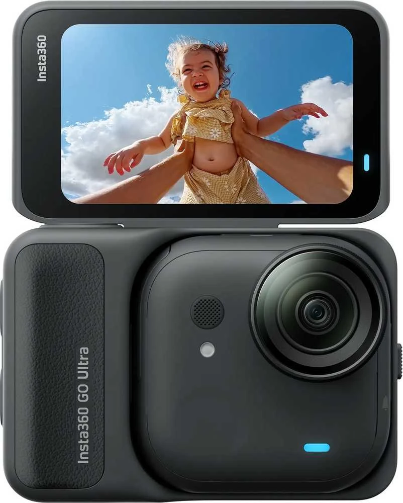 Insta360 GO Ultra Standard Juodas action sports camera 4K Ultra HD 25.4 / 1.28 mm (1 / 1.28") Wi-Fi 52.9 g