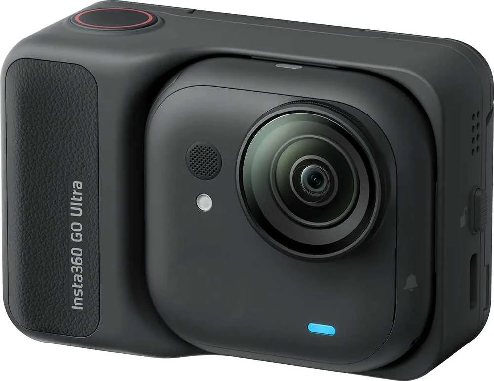Insta360 GO Ultra Standard Juodas action sports camera 4K Ultra HD 25.4 / 1.28 mm (1 / 1.28") Wi-Fi 52.9 g