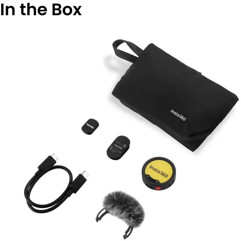 INSTA360 MIC PRO TRANSMITTER (GRAPHITE Juodas) / WIRLESS MICROPHONE