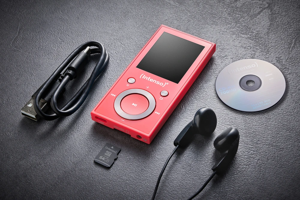 ITN Intenso Video Scooter BT MP3 grotuvas 16 GB Rožinė