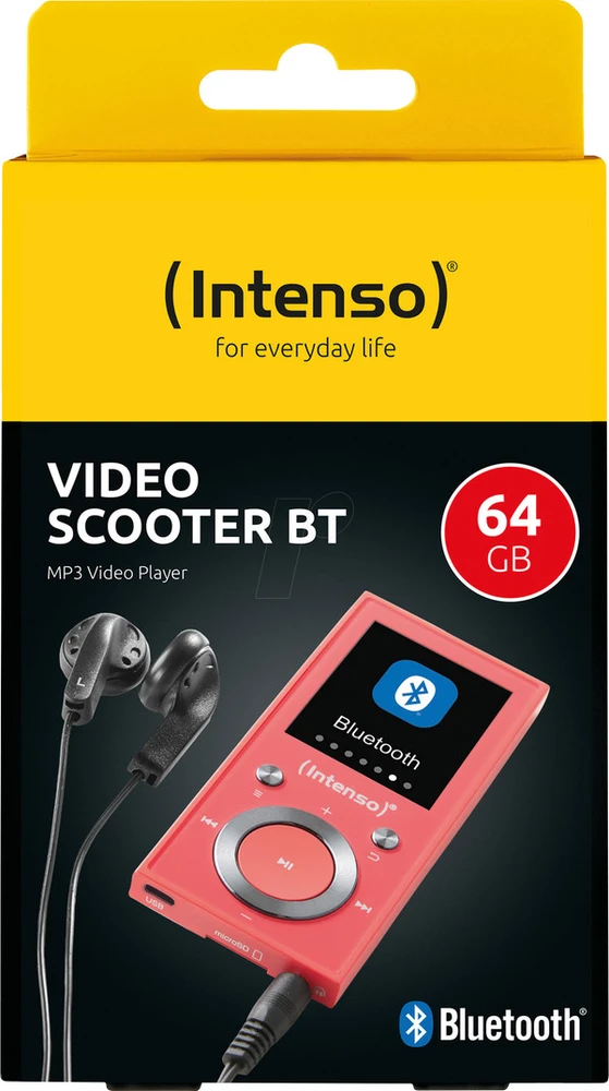 ITN Intenso Video Scooter BT MP3 grotuvas 16 GB Rožinė