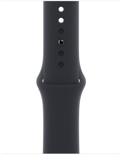 Išmanusis laikrodis Apple Watch Series 8 GPS, 41 mm,  "Midnight" spalvos aliuminio korpusas su "Midnight" spalvos sportiniu dirželiu