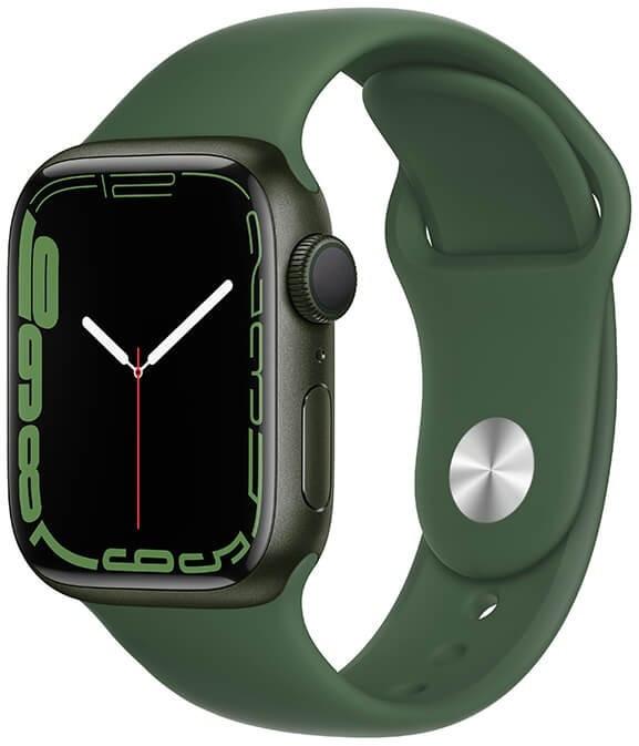 Išmanusis laikrodis Apple Watch Series 7 MKN03EL/A 41mm, Smart watches, GPS (satellite), Retina LTPO OLED, Jutiklinis ekranas, Heart rate monitorius, Atsparus vandeniui, Bluetooth, Wi-Fi, eSIM, Žalias, Žalias