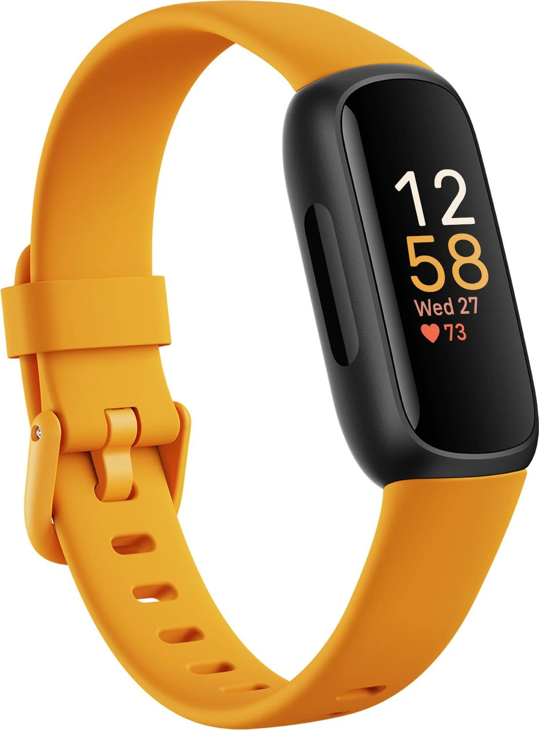 Išmanioji apyrankė Fitbit Inspire 3, Juodos spalvos korpusas su moliugų spalvos dirželiu