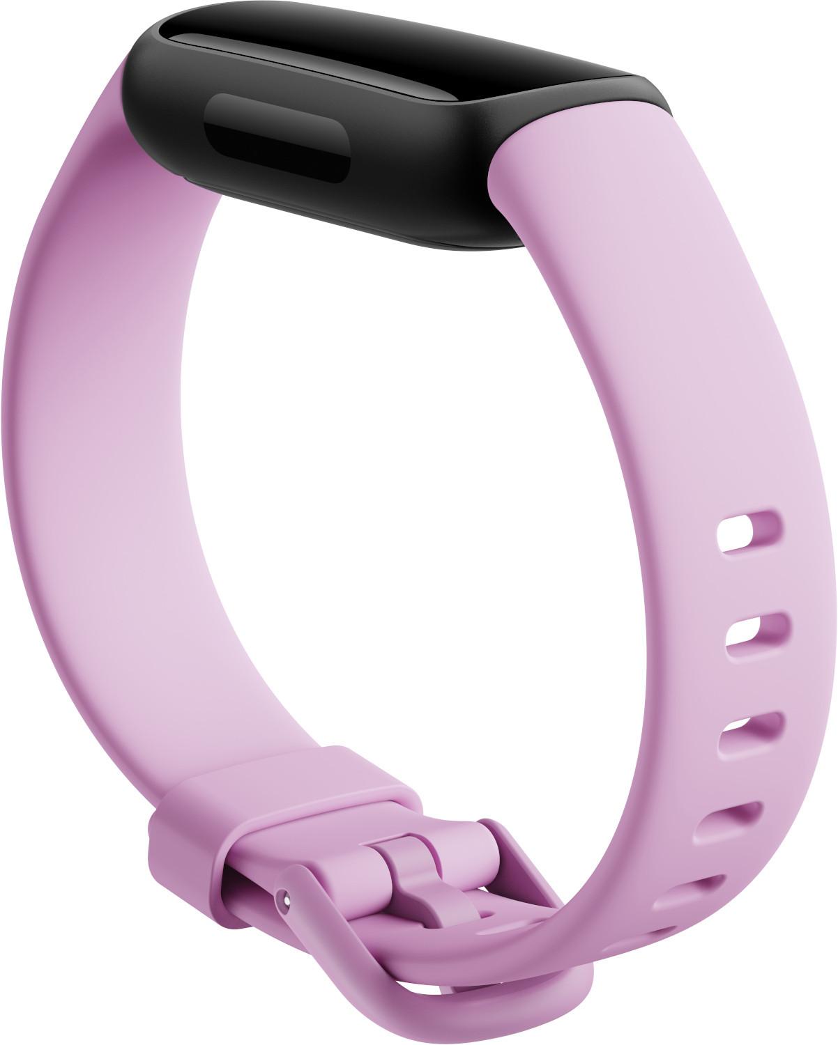 Išmanioji apyrankė Fitbit Inspire 3, Juodos spalvos korpusas su alyvinės spalvos dirželiu