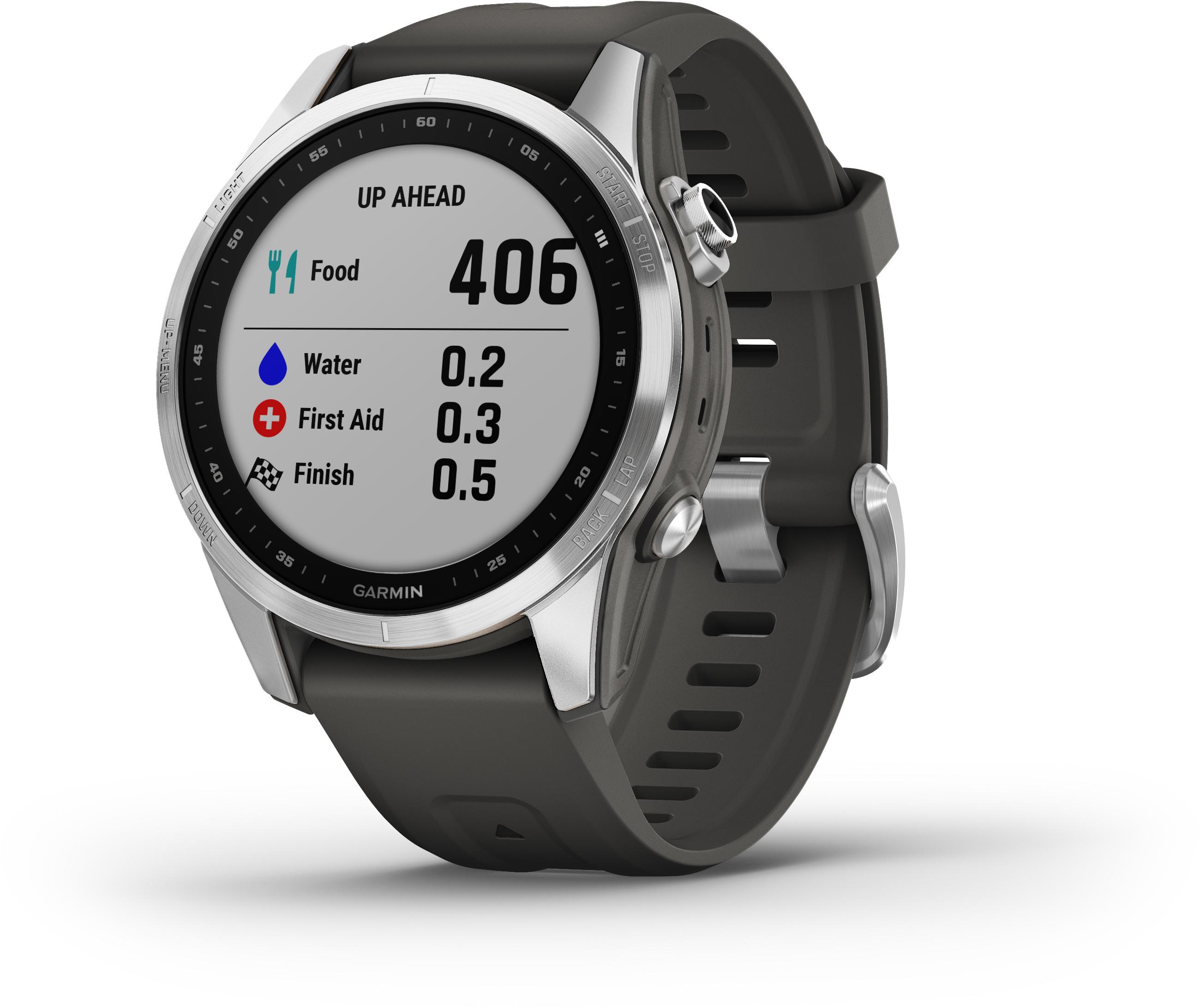 Išmanusis laikrodis Garmin fenix 7S - Standard Edition, Sidabro spalvos, su  grafito spalvos silikoniniu dirželiu | Varle.lt