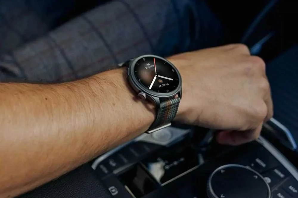 Išmanusis laikrodis Amazfit Balance, Pilkos spalvos korpusas su nailoniniu dirželiu