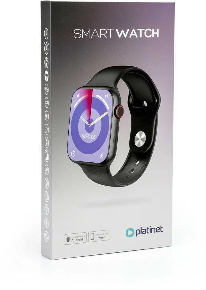 Išmanusis laikrodis Išmanieji laikrodžiai Platinet (PSMART29B) (Bluetooth 5.1, NFC, Call vers.)