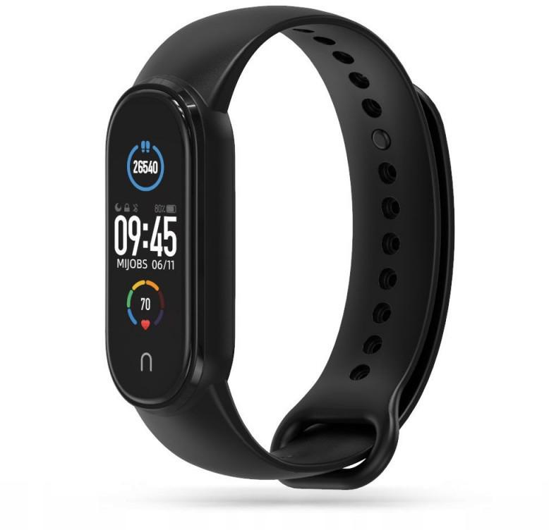 Išmaniosios apyrankės Xiaomi Mi Band 5/6/7 dirželis, Juodos spalvos