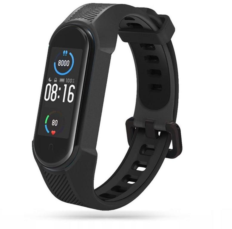 Išmaniosios apyrankės Xiaomi Mi Band 5/6/7 dirželis, Juodos spalvos