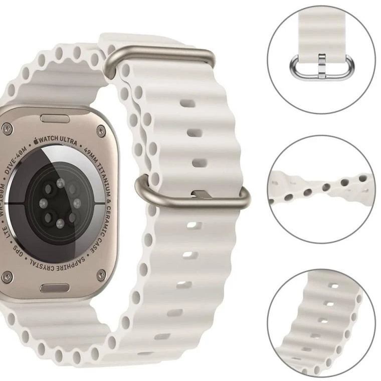 Tech Protect Išmaniojo laikrodžio Apple 7/8 dirželis, Smėlinės spalvos, 42/44/45mm