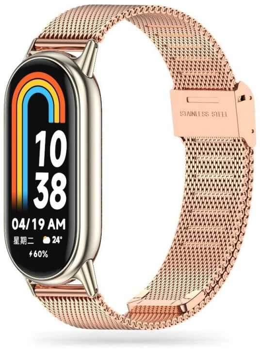 Apyrankė Tech-Protect, skirta Xiaomi Smart Band 8, Rožinio aukso spalvos