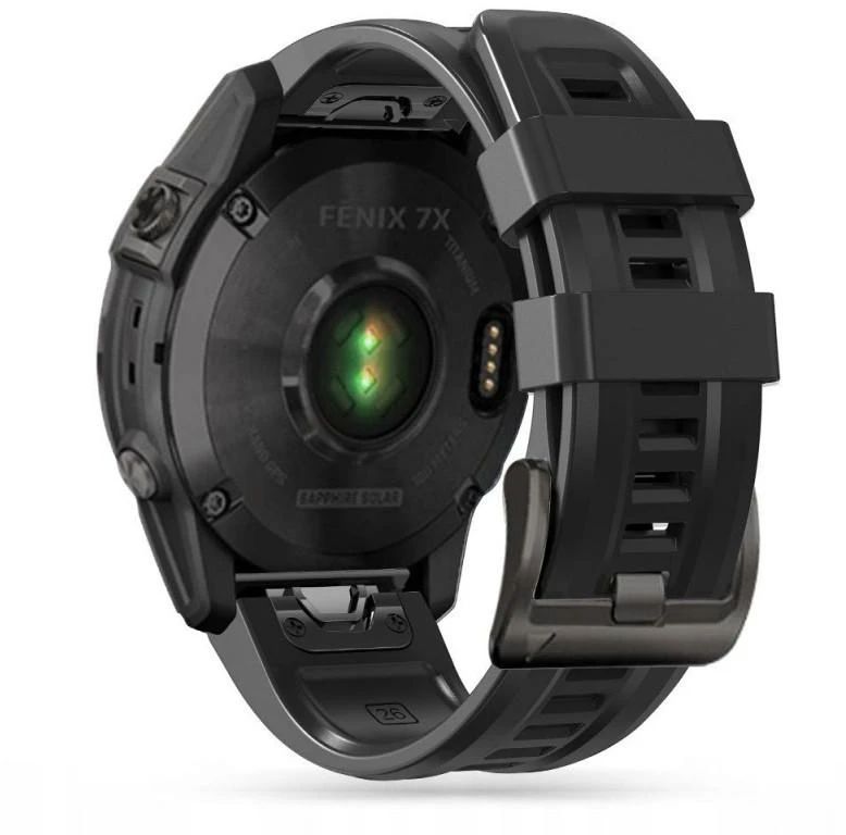 Išmaniojo laikrodžio Garmin Fenix 3/5X/5X PLUS/6 Pro/6X/7X dirželis, Juodos spalvos