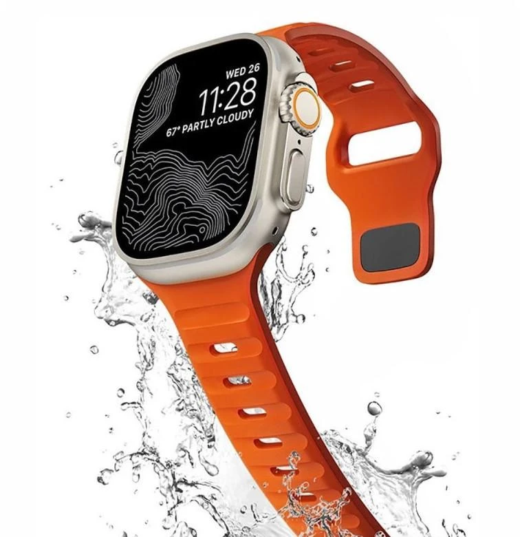 Išmanusis laikrodis „Tech-Protect“ laikrodžio dirželis „IconBand Line Apple Watch 38/40/41mm“, oranžinis