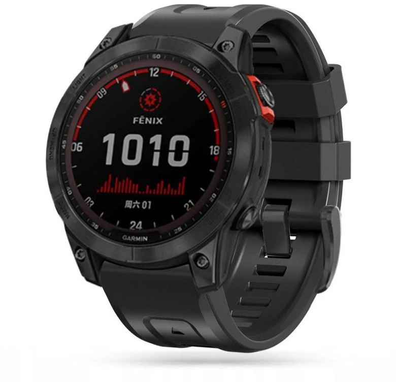Išmaniojo laikrodžio Garmin Fenix 3/5X/5X PLUS/6 Pro/6X/7X dirželis, Juodos spalvos