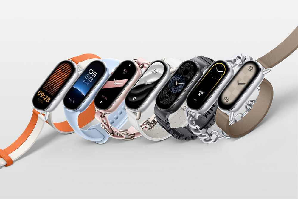 Išmanioji apyrankė Xiaomi Smart Band 9,  sidabrinės spalvos