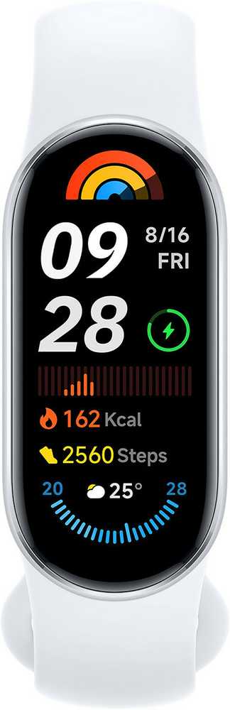 Išmanioji apyrankė Xiaomi Smart Band 9,  sidabrinės spalvos
