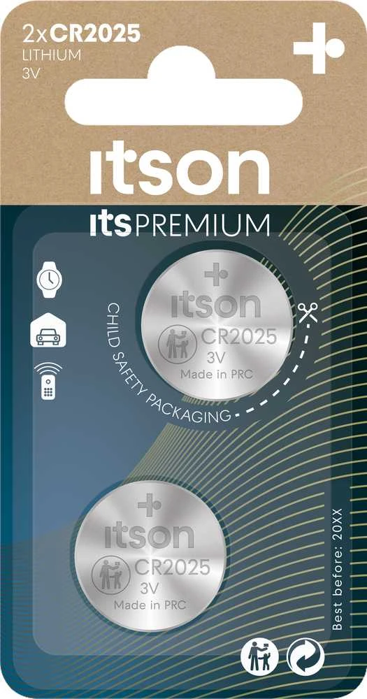 itson CR2025 baterijos, 2 vnt. pakuotė