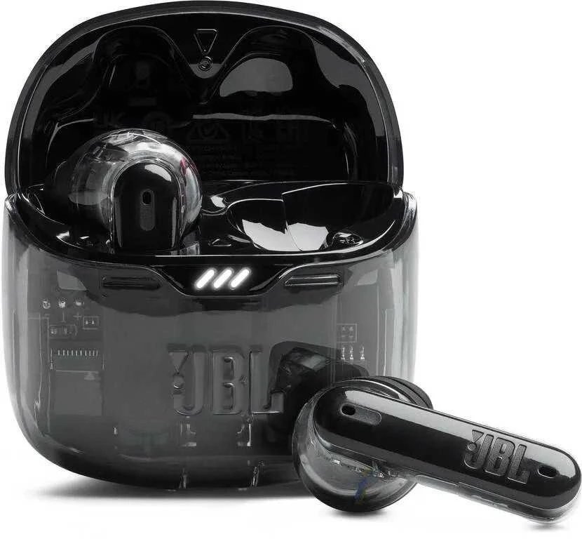 JBL Tune Flex Ausinės, Juodos (Ghost Black)